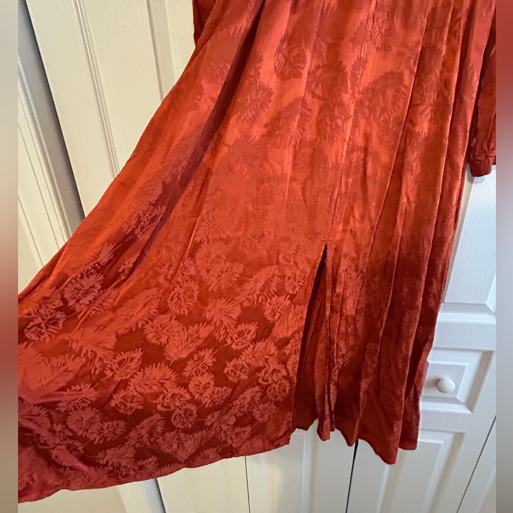 Orange Jacquard Midi Dress - Love, Whit by Whitney Port - Picture 7 of 16